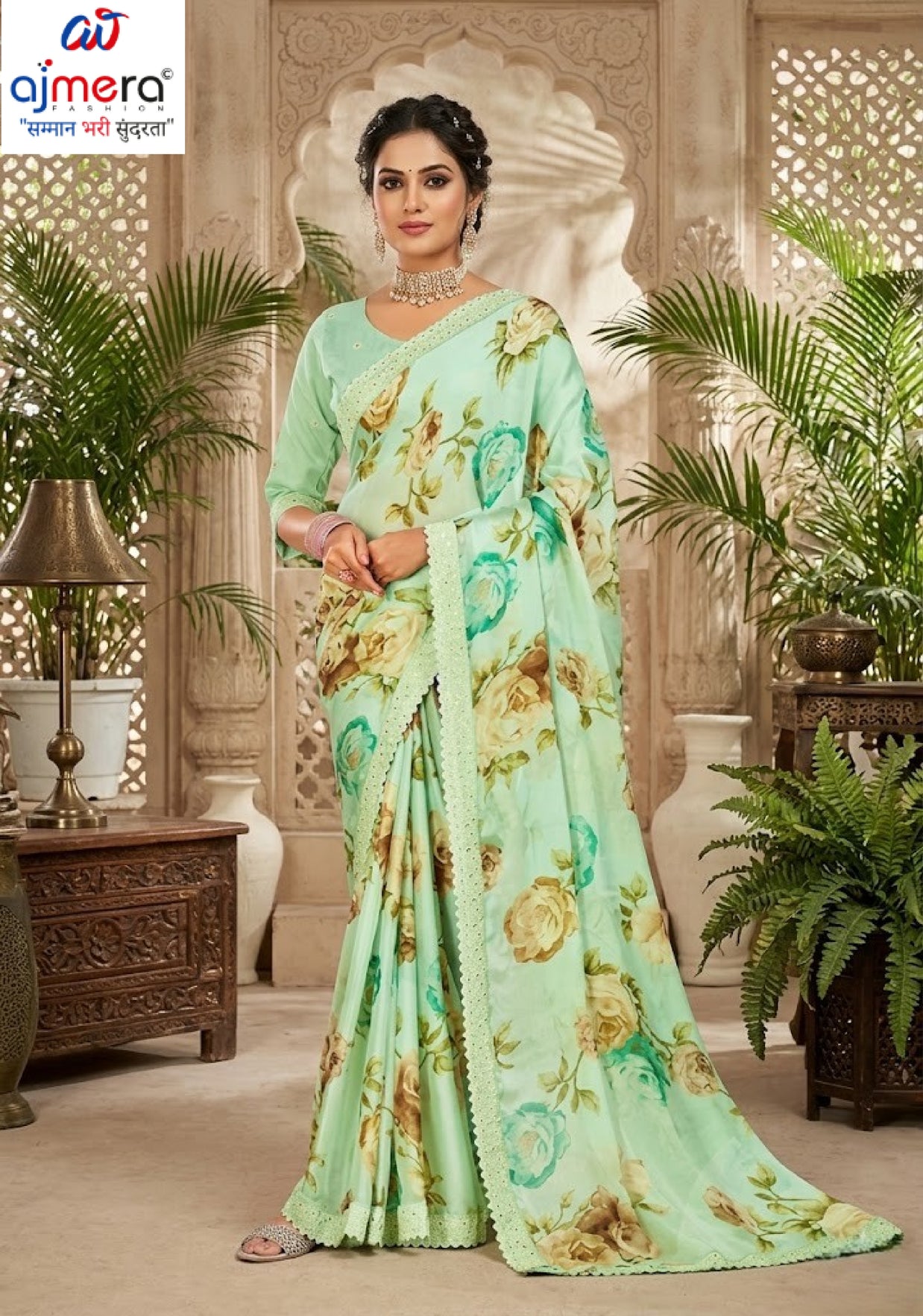 Premium Printed Saree with Matching Blouse Piece for Ethnic Elegance | RDD-GULISTA