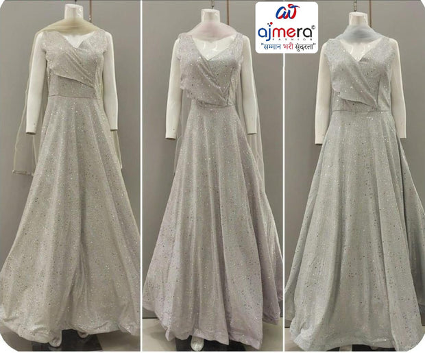 Elegant Net Designer Party Wear Gown for Women | YVD-YSC1029P