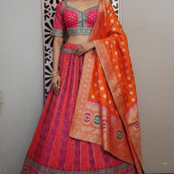 Designer Banarasi Gown for Women | SDO-2732