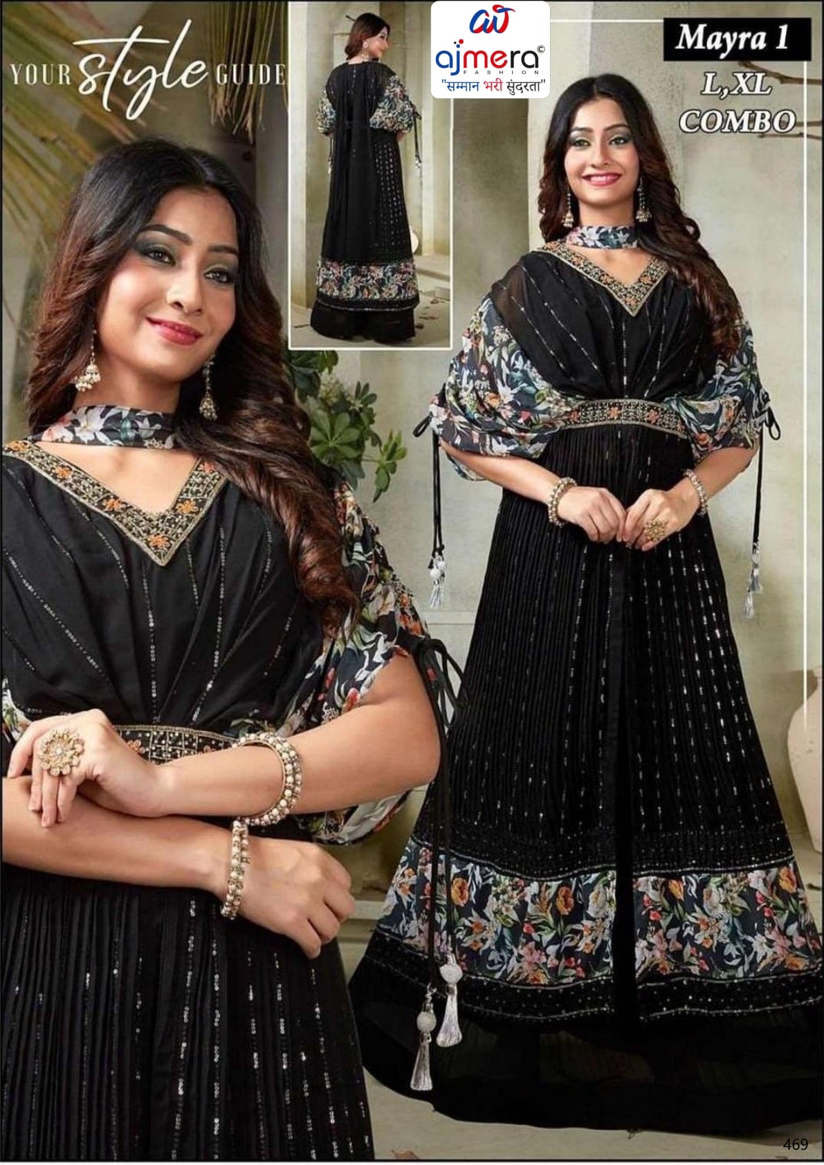 Designer Georgette Gown for Women | KTX-MAYRA-1