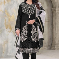Designer Georgette Stitched Suit | FID-5191