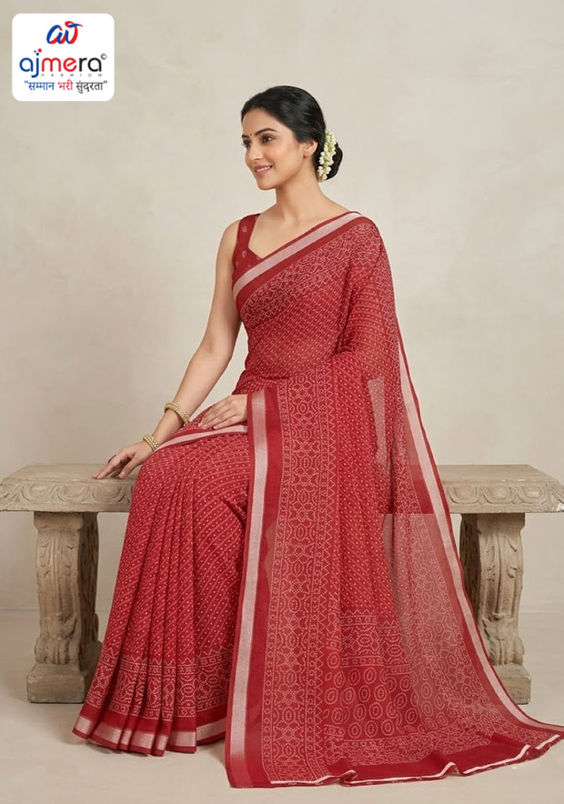 Stylish Printed Saree with Blouse Piece for Traditional Celebrations | RMF-PARI VOL-7
