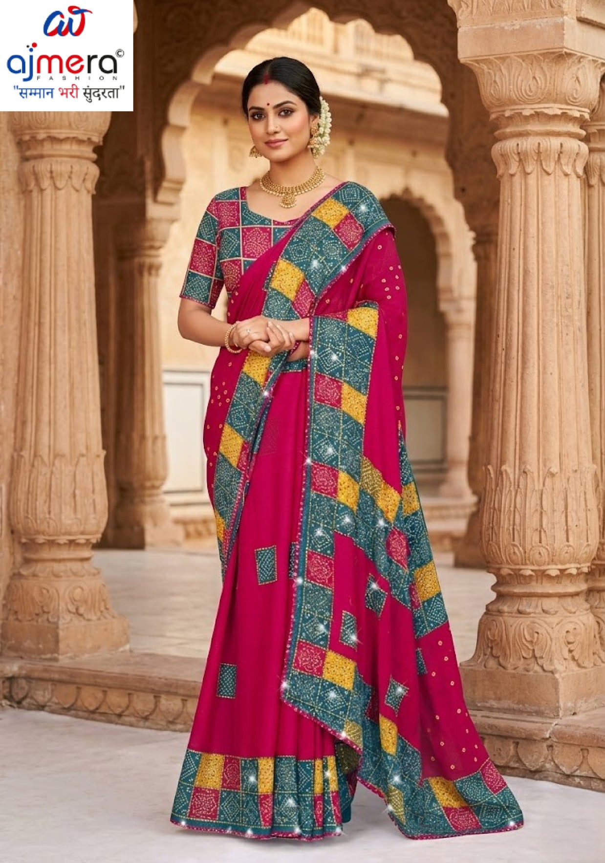 Stylish Printed Saree with Blouse Piece for Traditional Celebrations | SSR-BATRA