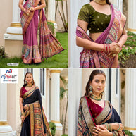 Fashionable Printed Saree with Blouse Piece for Festive Collection | VDT-SUNIDHI-3