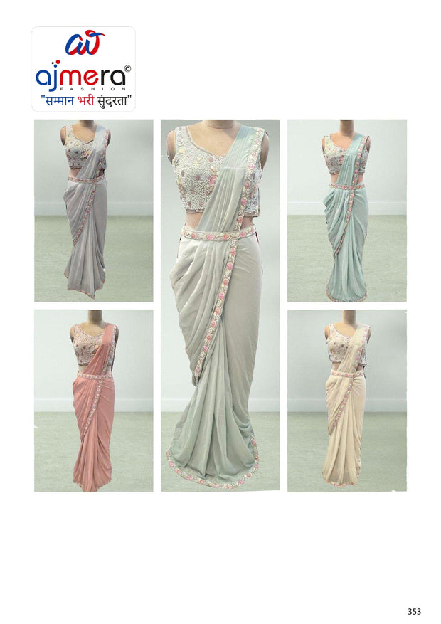 Designer Chiffon Gown for Women | SDO-218443