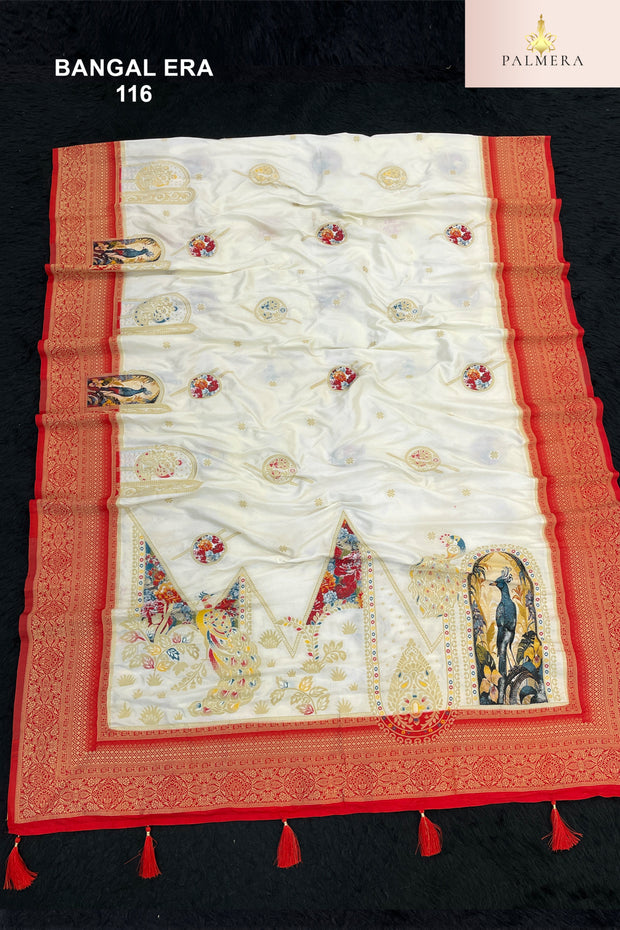 Bangal Era Nylon Saree with Blouse for Premium Ethnic and Designer Wear | ALL-BANGAL ERA-116