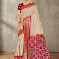 Graceful Jacquard Silk Saree with Blouse Piece for Timeless Ethnic Fashion | TUL-AARTI RIDHIMA COTTON