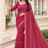 Printed Dyed Matching Saree with Blouse Piece for Premium Ethnic and Traditional Wear | RAL-VPM-1