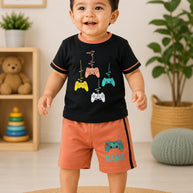 Kids Casual T-Shirt & Shorts Wholesale in Surat | GEE-1832