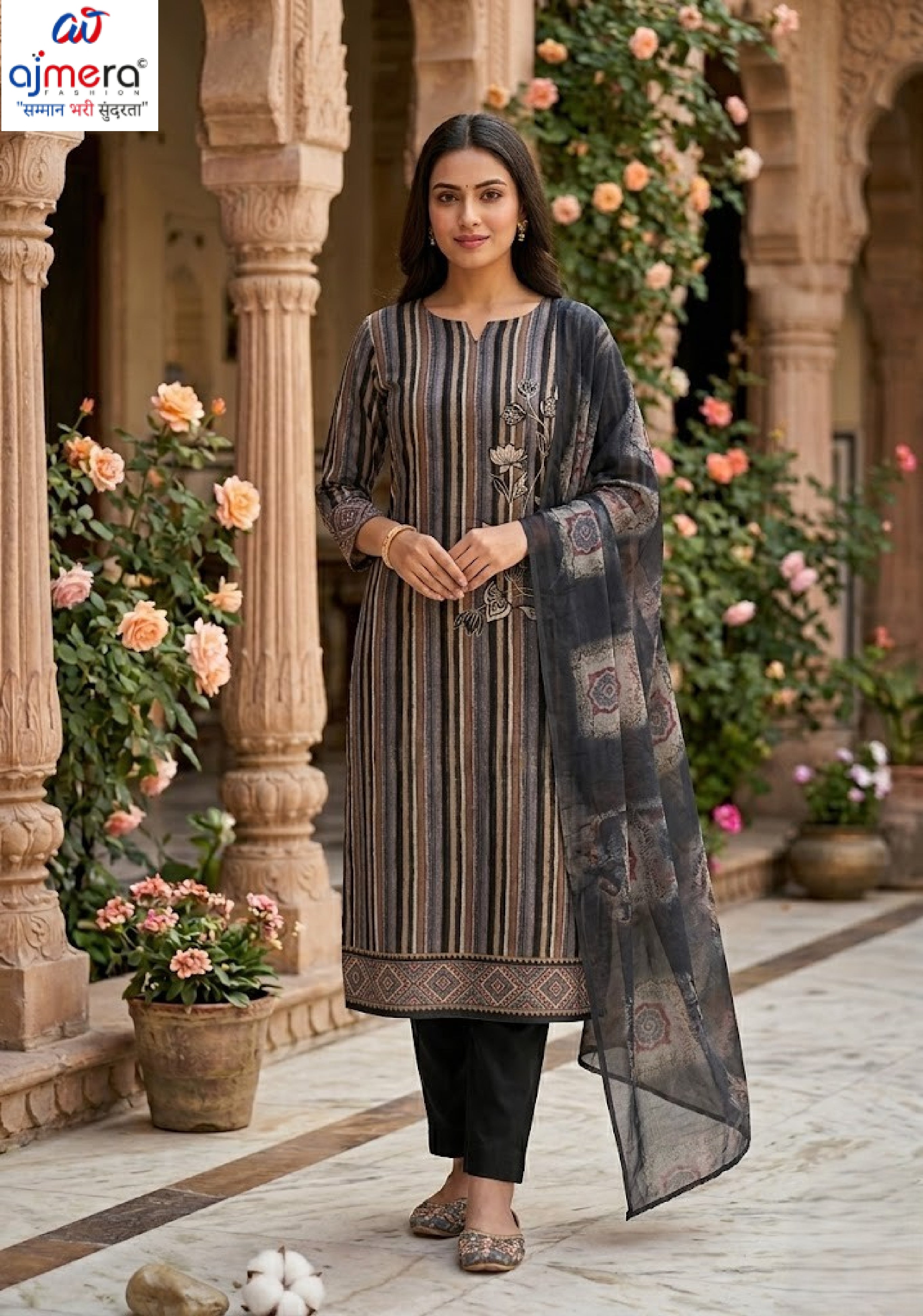 Premium Designer Unstitched Suit Set | KVV-MAHARANI VOL-181