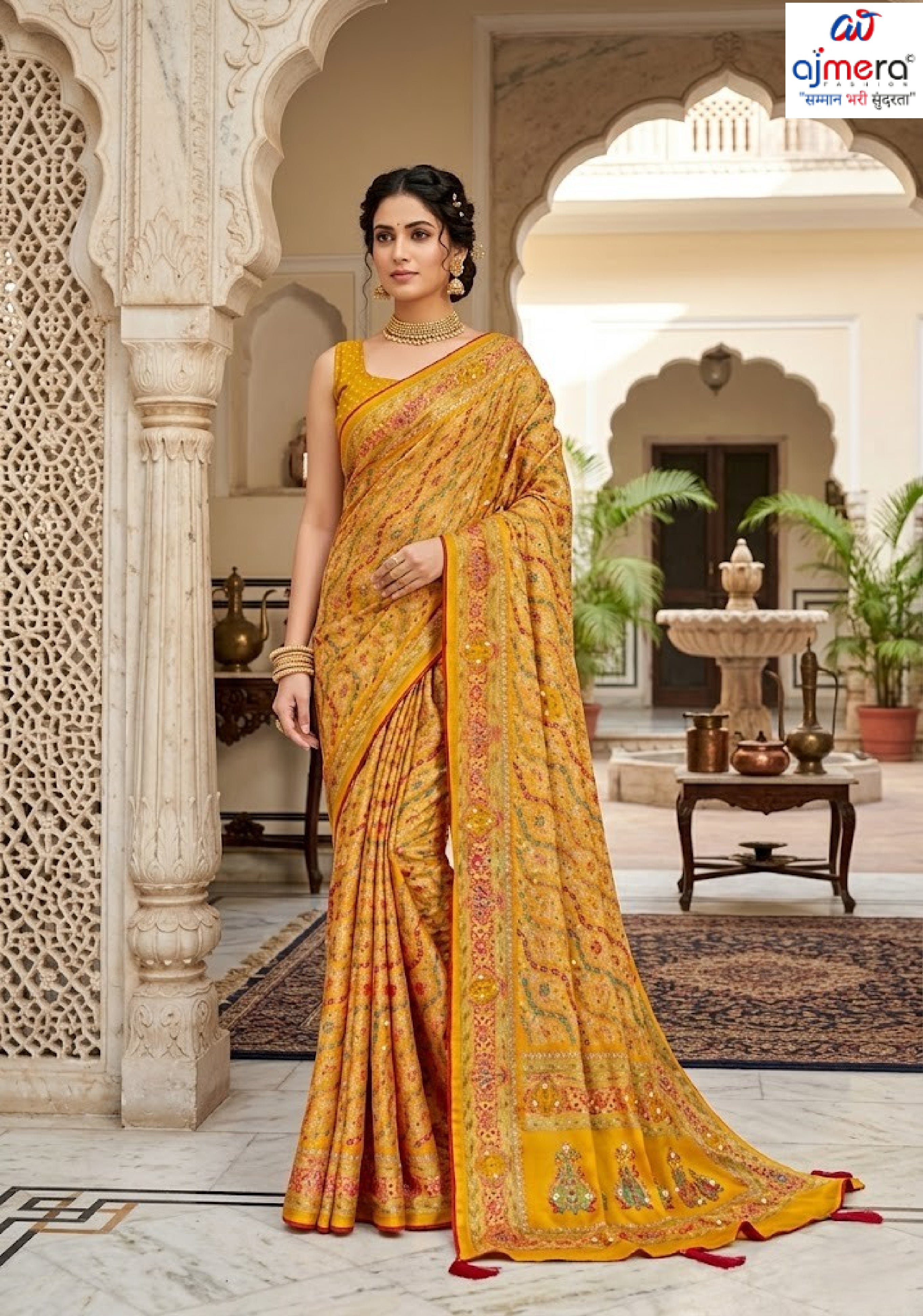 Contemporary Printed Saree with Blouse Piece for Premium Wear | RDD-MRUNALI VOL-2