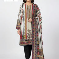 Premium Rayon Unstitched Suit Set | DAF-FARAH