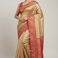 Premium Jacquard Silk Saree with Matching Blouse Piece for Ethnic Celebrations | WON-REWA TISSUE