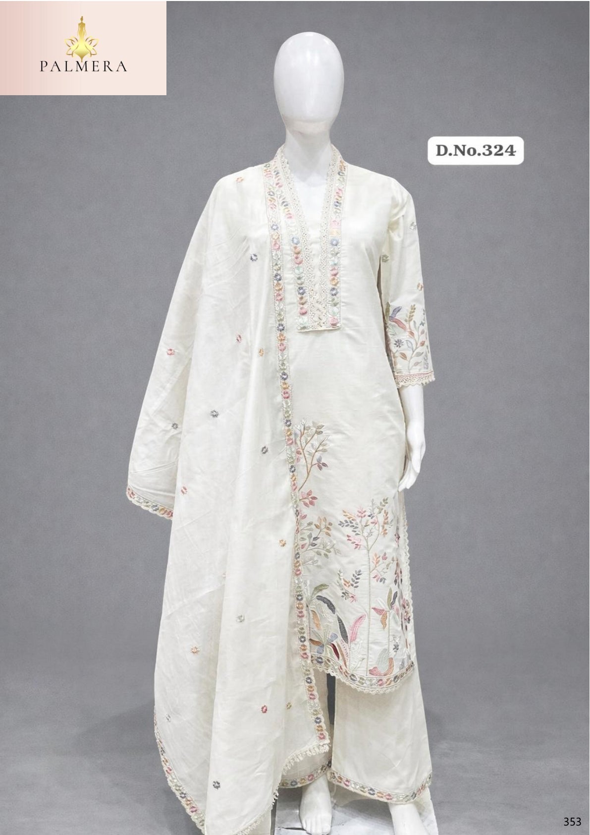 Elegant Designer Palmera Kurti Set for Women | MIK-324