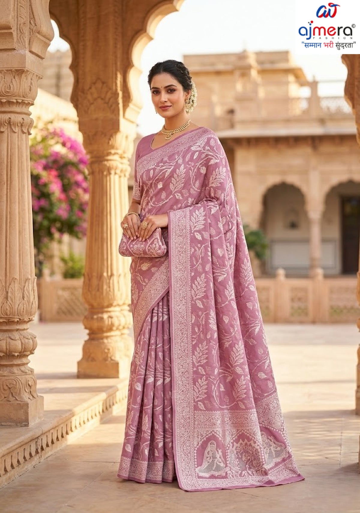 Chic Printed Saree with Blouse Piece for Sophisticated Ethnic Style  | SSR-CHAND CHAKORI