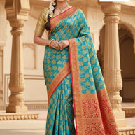 Elegant Rapier Silk Matching Saree With Blouse Piece | STI-DIAMOND PALLU 10WAR