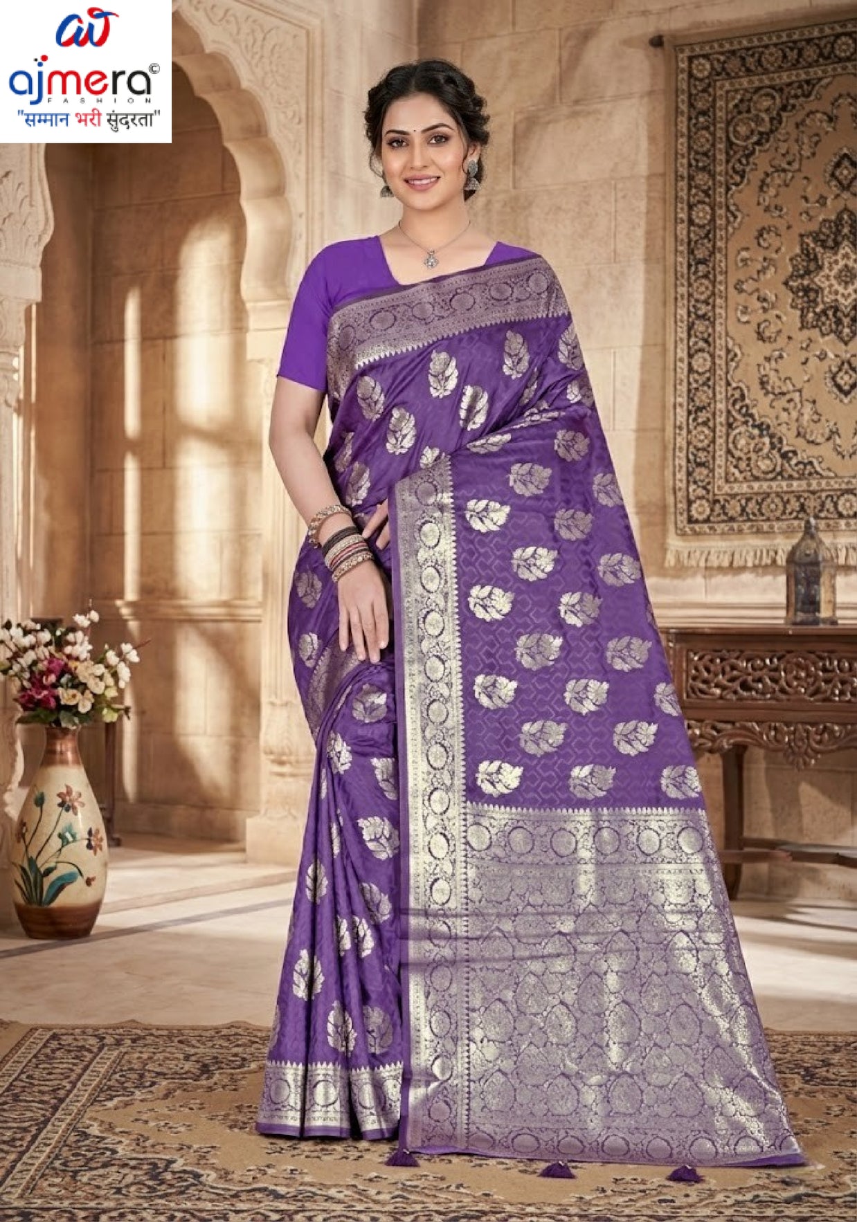 Artistic Elegance Jacquard Silk Saree With Blouse Piece | TUL-MATWALI SUDHA SILK