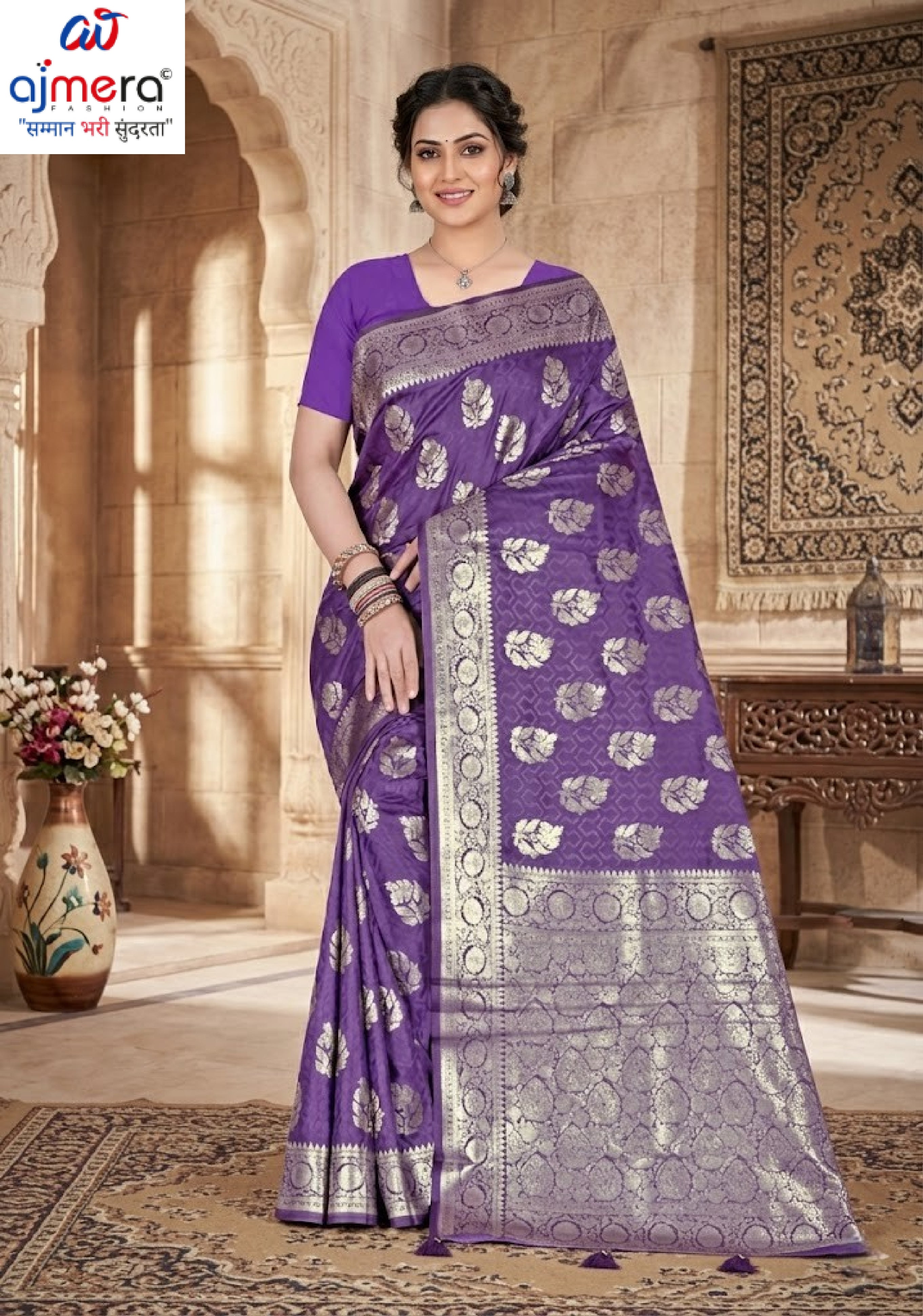 Artistic Elegance Jacquard Silk Saree With Blouse Piece | TUL-MATWALI SUDHA SILK