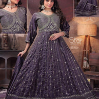 Elegant Designer Shimmer Gown for Women | SHP-5220