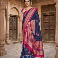 Premium Printed Saree with Matching Blouse Piece for Ethnic Elegance  | VER-BANJARAN-43342