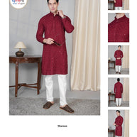 Premium Men's Kurta & Payjama for Wedding & Festive Wear | SNA-MKP12492