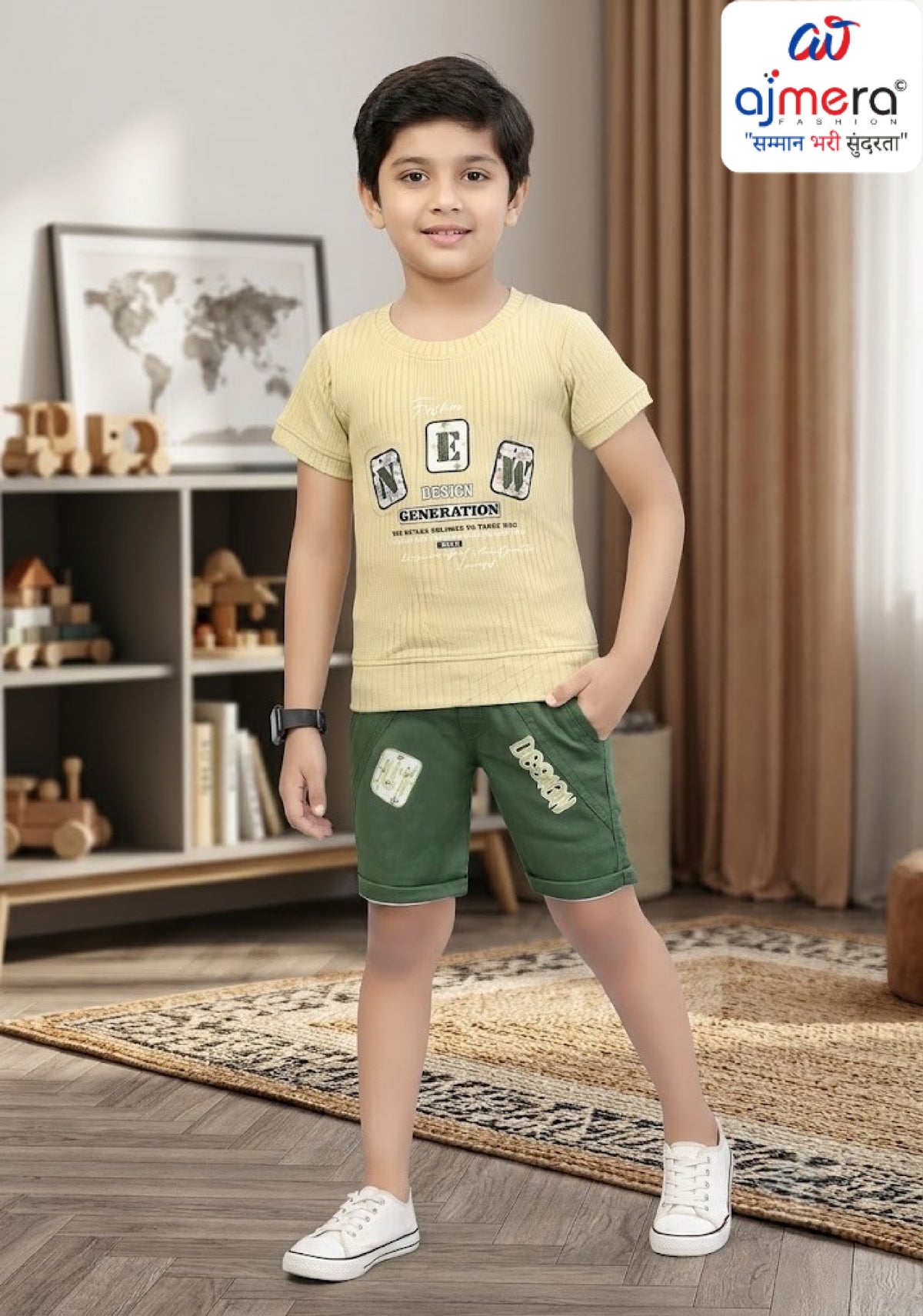 Boys T-Shirt Pant Set Wholesale in Surat | BCI-2245
