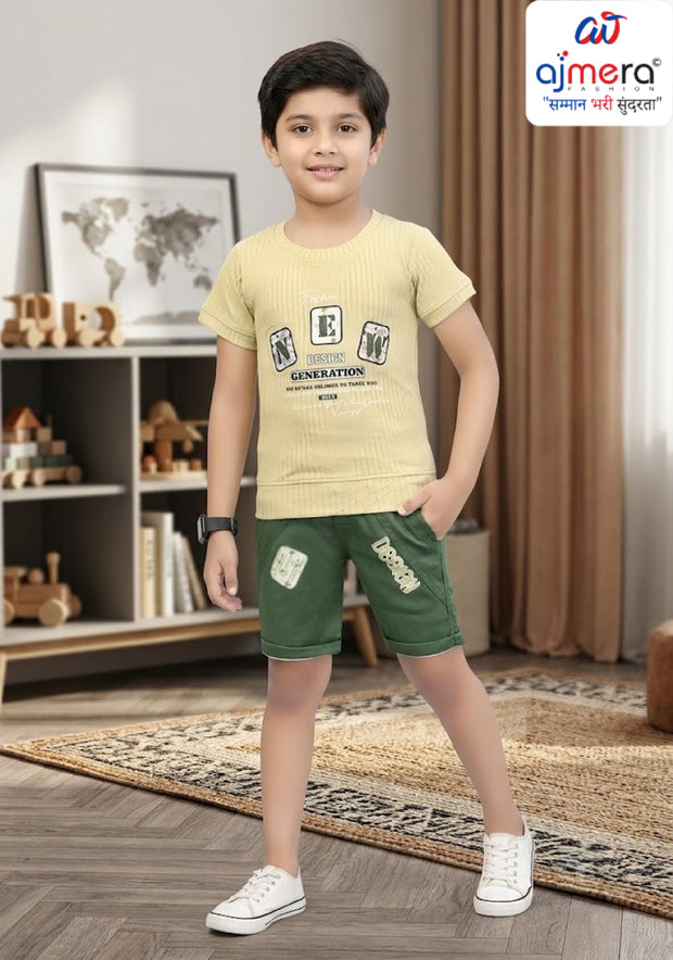 Boys T-Shirt Pant Set Wholesale in Surat | BCI-2245
