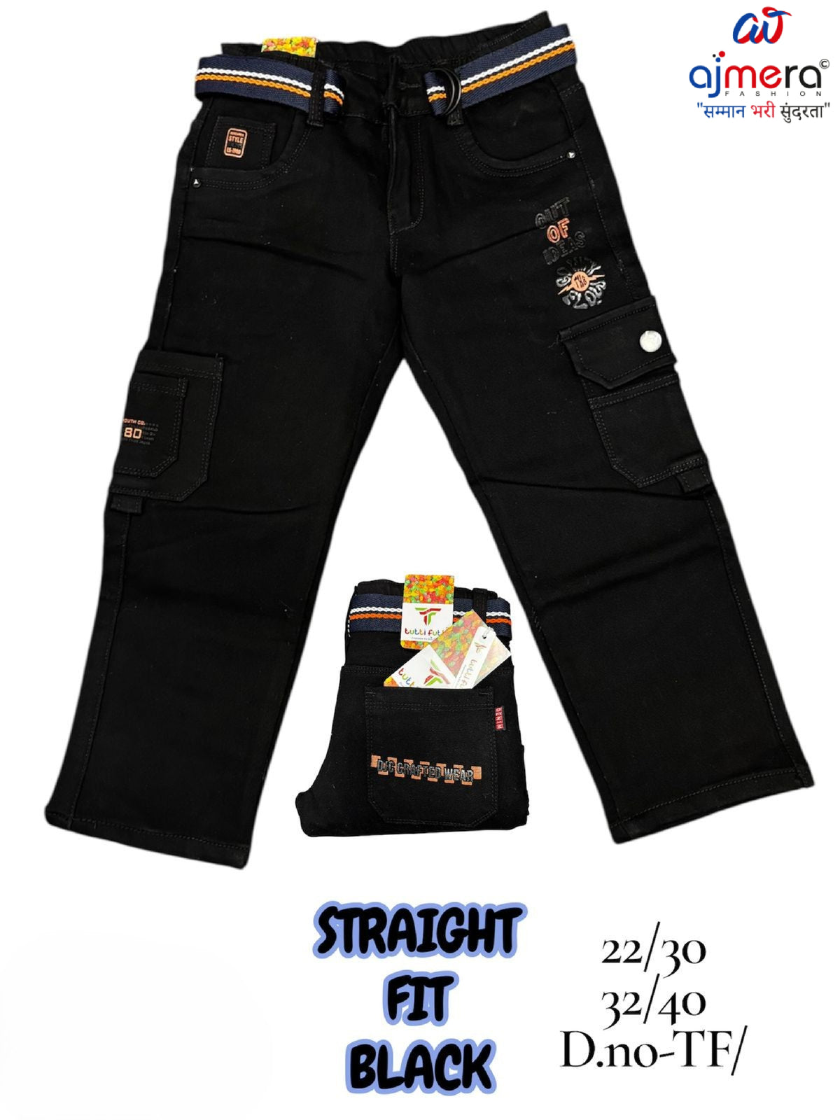 Kids Cotton Jeans Wholesale in India | PKT-TF14