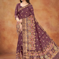 Premium Charm Jacquard Silk Saree With Blouse Piece | DNA-GIPSY