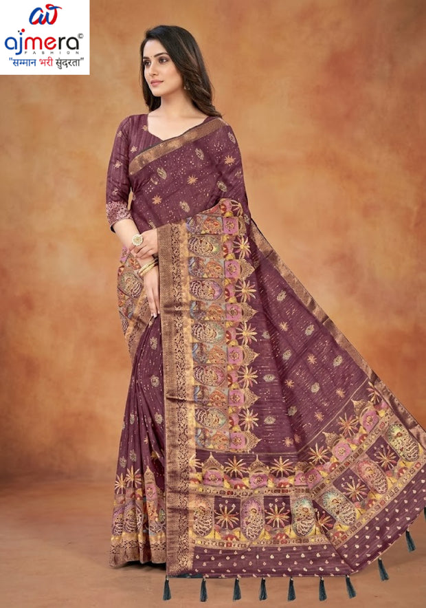 Premium Charm Jacquard Silk Saree With Blouse Piece | DNA-GIPSY