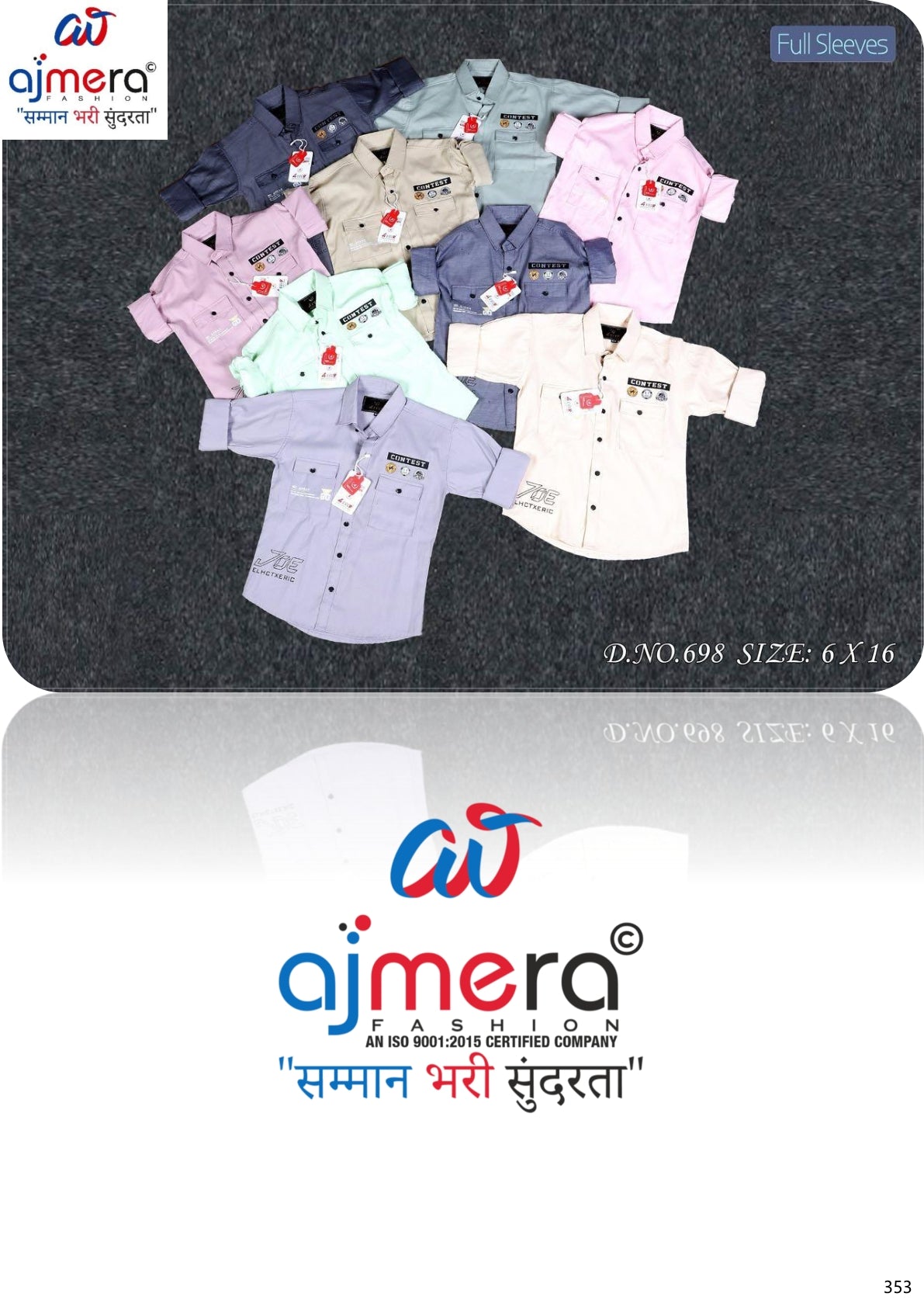Wholesale Boys Imported Lycra Shirt Collection | VNA-N698