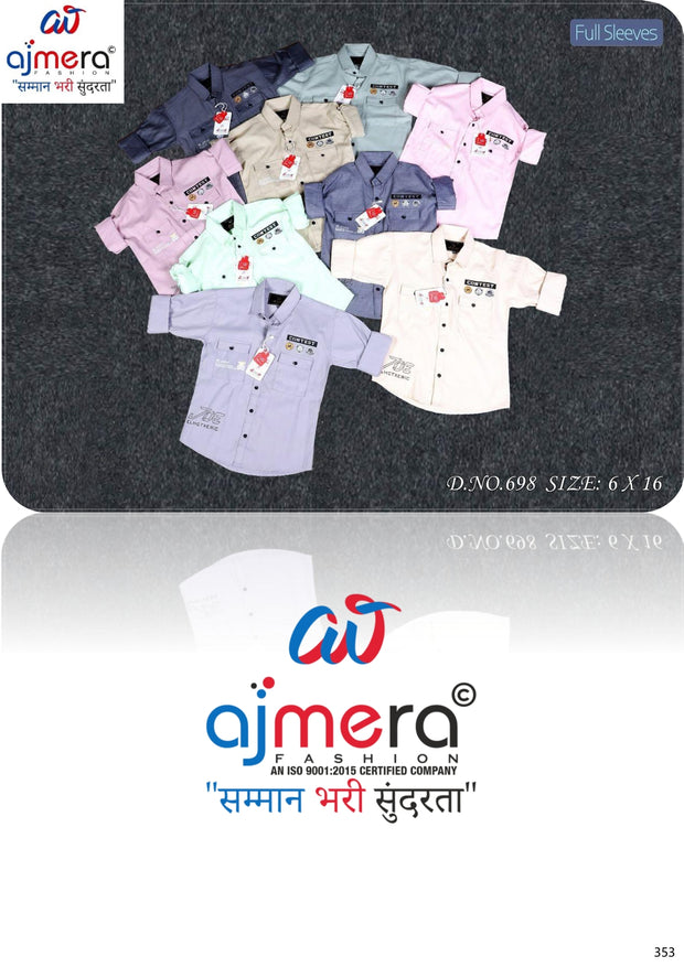 Wholesale Boys Imported Lycra Shirt Collection | VNA-N698