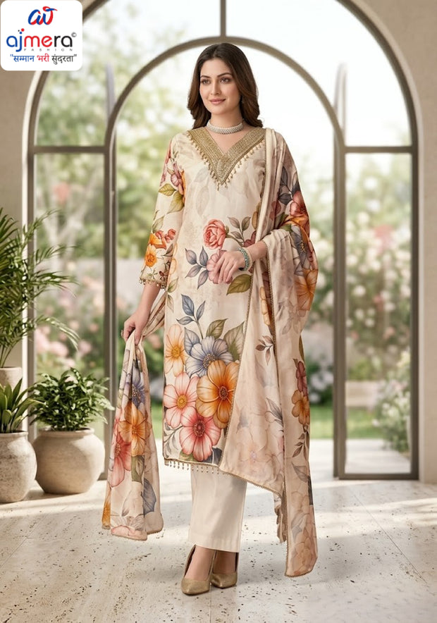 Premium Viscose Unstitched Suit Set | VAS-KITTY-3