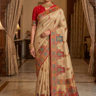 Regal Weave Jacquard Silk Saree With Blouse Piece | STZ-RASA