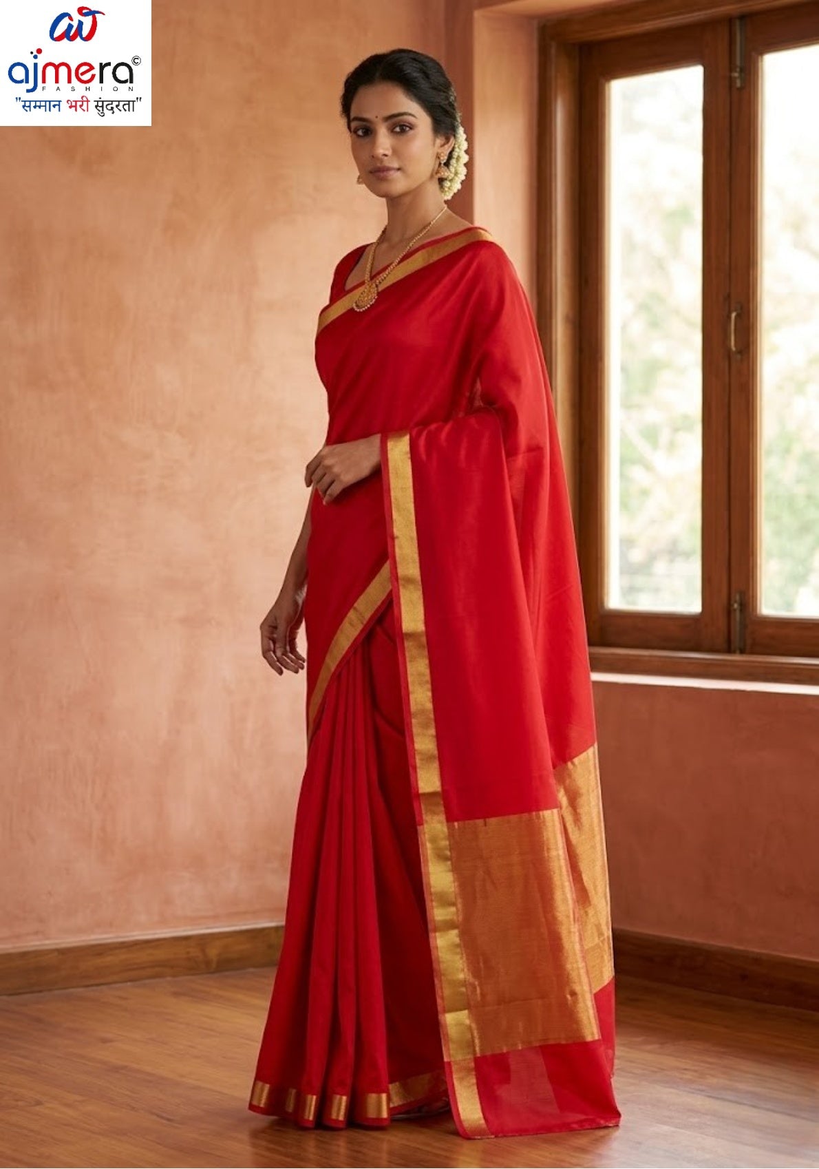 Distinctive Rapier Silk Matching Saree Without Blouse | RVR-CHULBULI