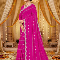 Dyed Matching Saree Manufacturer with Blouse Piece for Premium Ethnic and Traditional Wear | SRS-SHYAM SUNDARI