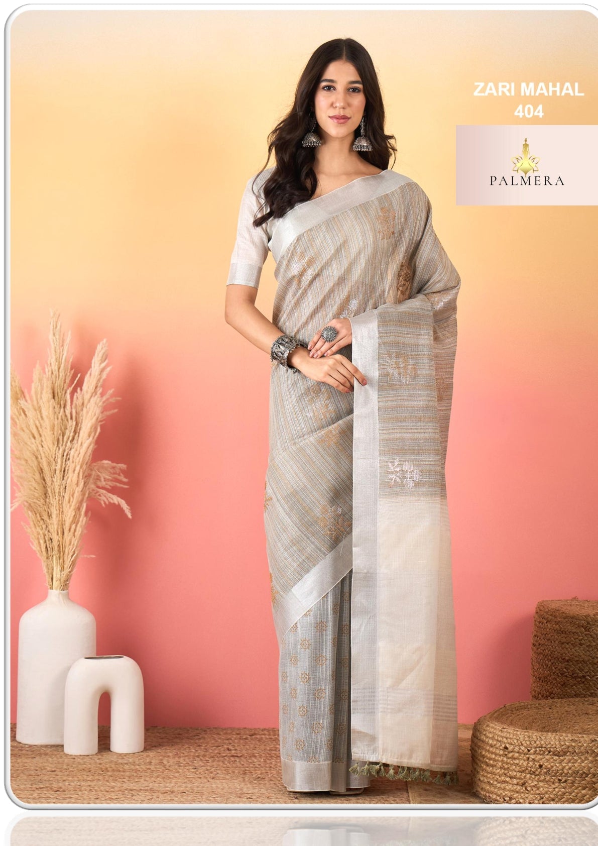 Palmera Saree Manufacturer and Palmera Saree Supplier | ALL-ZARI MAHAL VOL-04