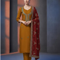 Premium Glass Organza Unstitched Suit Set | BKE-SIMRAN