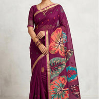 Exclusive Jacquard Silk Saree with Blouse Piece for Premium Cultural Wear | CUT-9888