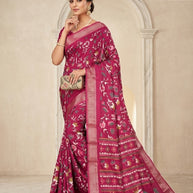 Trendy Printed Saree with Blouse Piece for Women’s Ethnic Wardrobe | RDD-VARSHINI VOL-09