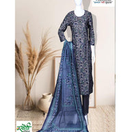 Designer Ethnic Kurti Pant Dupatta Set for Women | DKF-DG-533