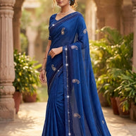 Contemporary Printed Saree with Blouse Piece for Premium Wear | SSR-ANTRA