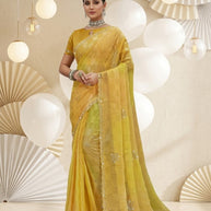 Chic Printed Saree with Blouse Piece for Sophisticated Ethnic Style  | RDD-BHUMIKA