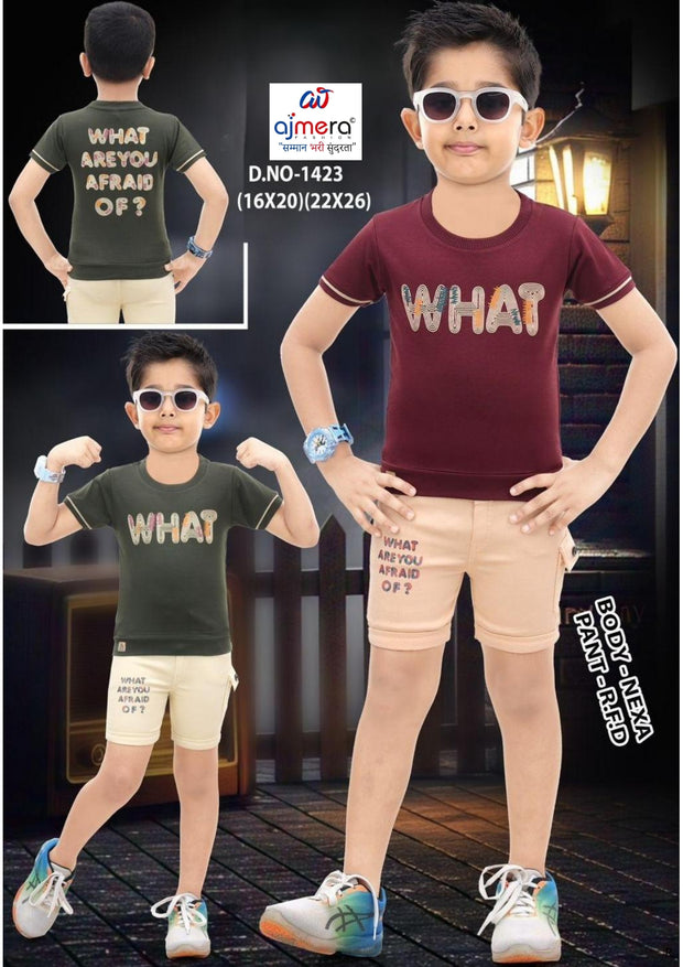 Kids T-Shirt & Pant Set Wholesale | SEM-1423-1