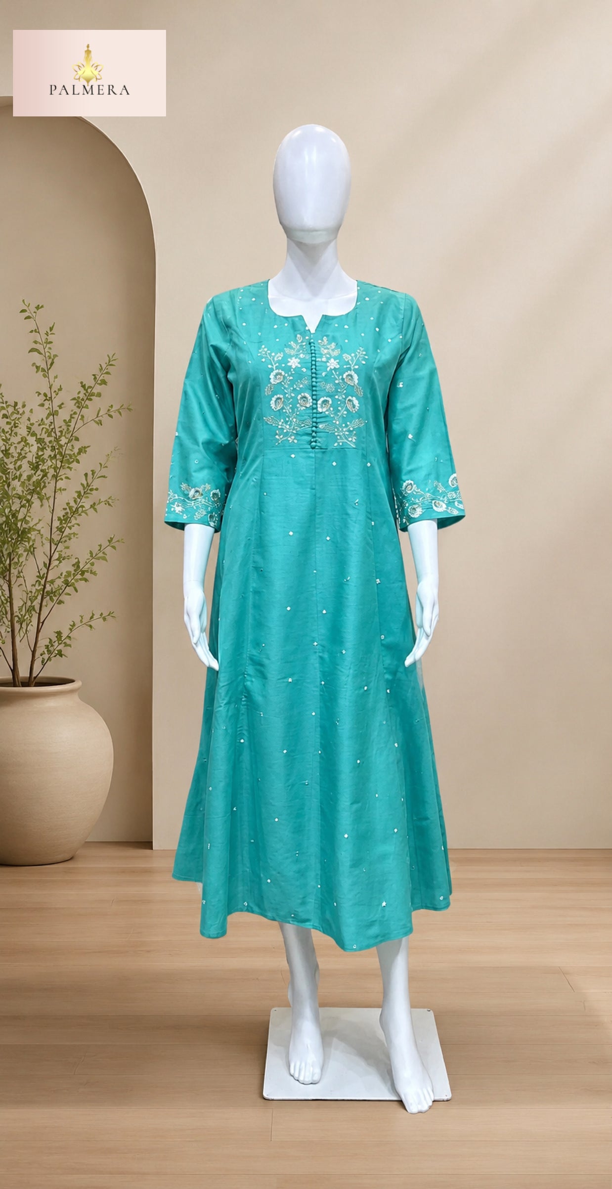 Elegant Designer Palmera Kurti Set for Women | MIK-344C