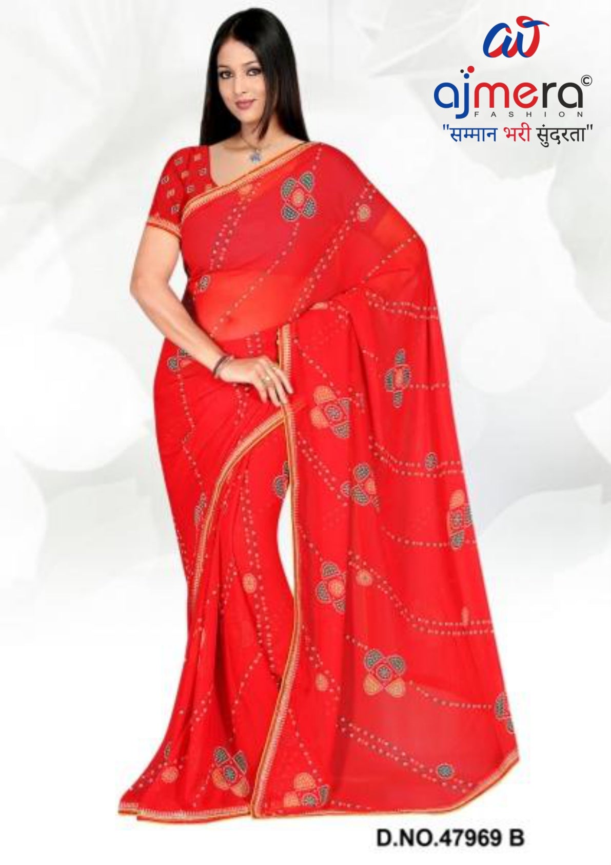 Premium Printed Saree with Matching Blouse Piece for Ethnic Elegance | VER-HEERA-47969