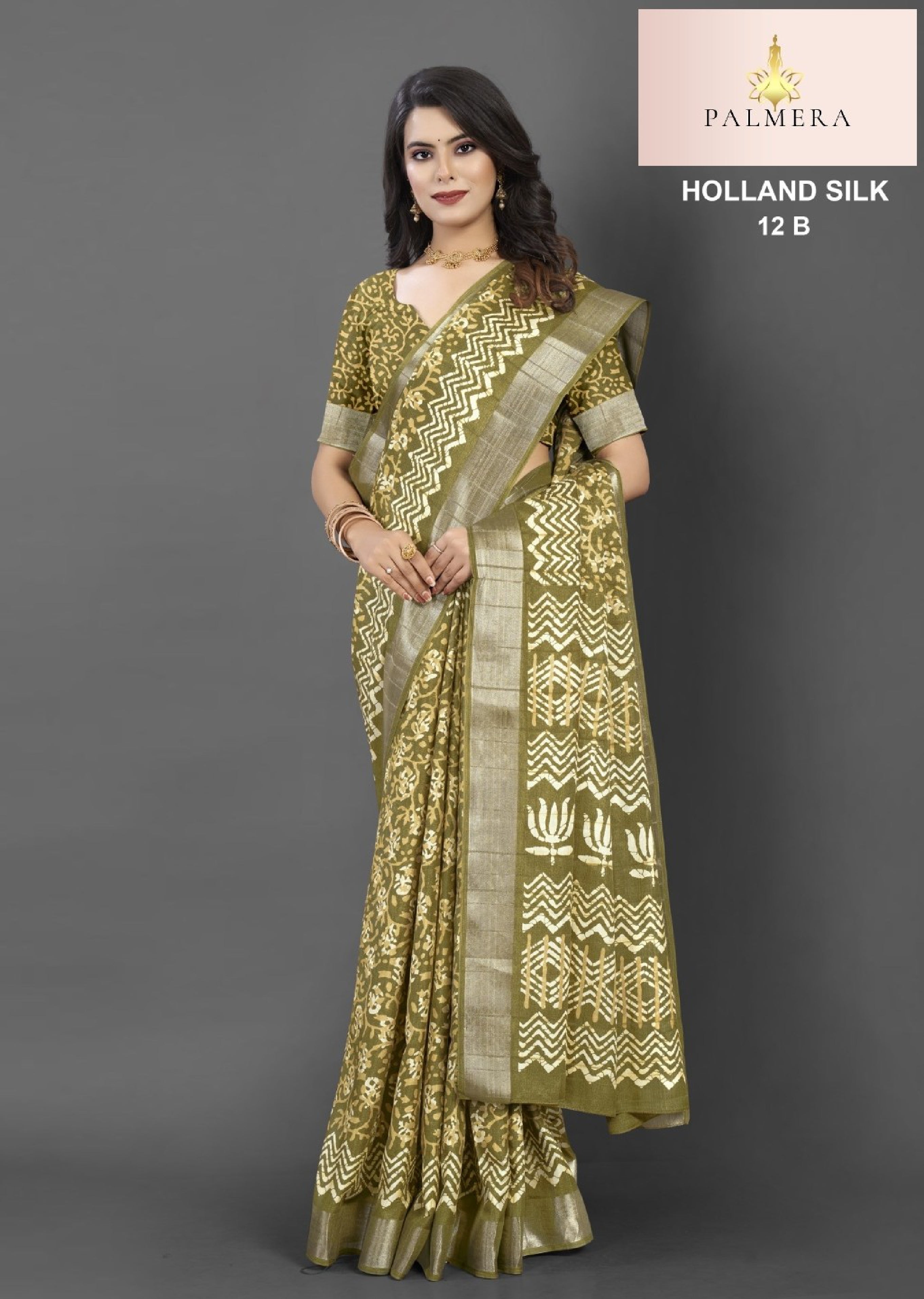 Holland Silk Handloom Silk Saree with Blouse for Premium Ethnic and Traditional Wear | ALL-HOLLAND SILK-12