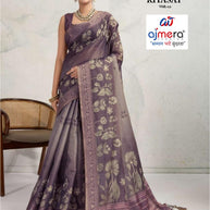 Elegant Printed Saree with Designer Blouse Piece for Festive Wear | RMF-RIYASAT VOL-19