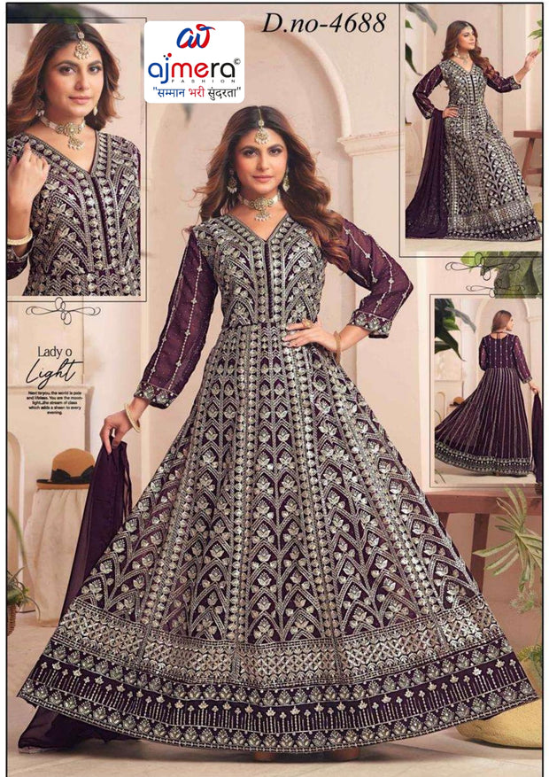 Designer Georgette Gown for Women | KTX-4688-XXL