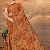 Chic Printed Saree with Blouse Piece for Sophisticated Ethnic Style  | SNR-SATHIYA